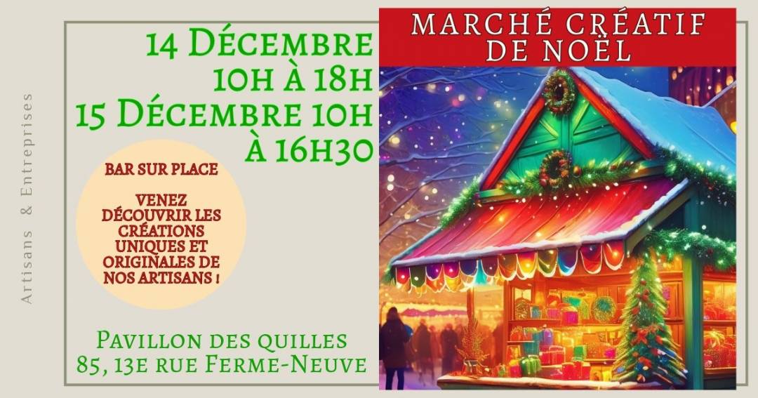 marché créatif de noël 2024