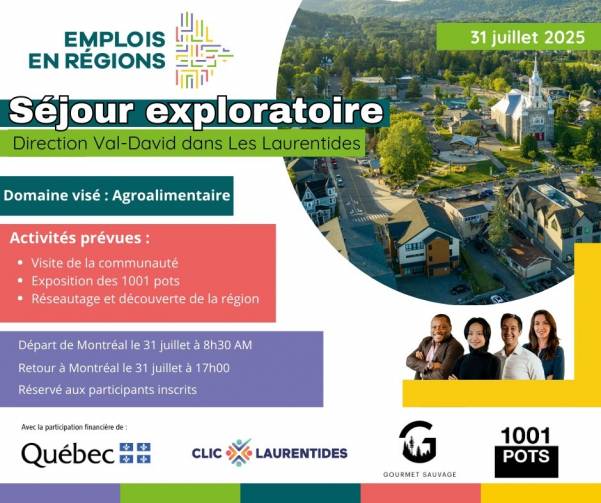 Séjour exploratoire - 31 juillet 2025