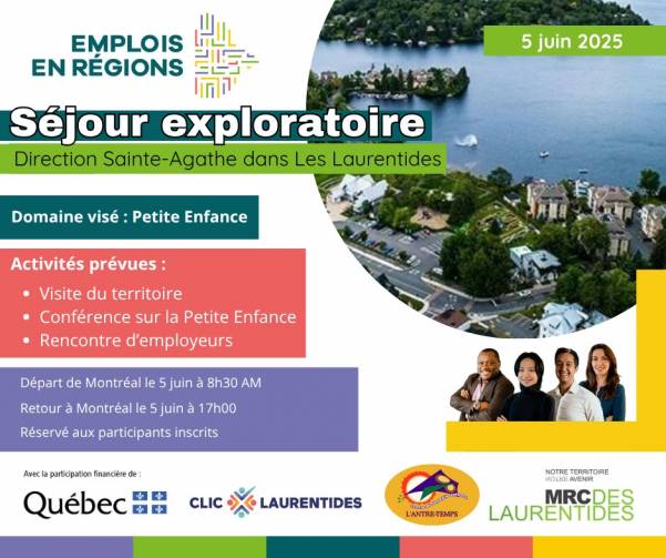 Séjour exploratoire - Sainte-Agathe 5 juin 2025