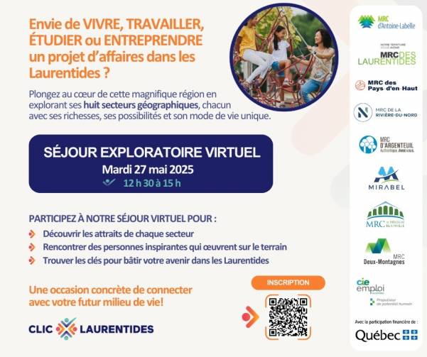 Séjour exploratoire virtuel 27 mai 2025 (Publication Facebook)